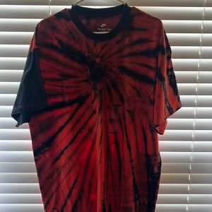 Nike Red Tie dye shirt